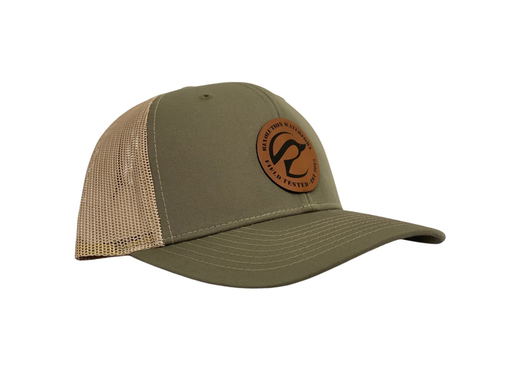 thumbnail image 2 of Oliver Tractor Trucker Hat – Green Khaki Mesh, Mid Crown, Fleetline Finest Logo 2 of 6